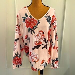 Women's Floral Chiffon Blouse